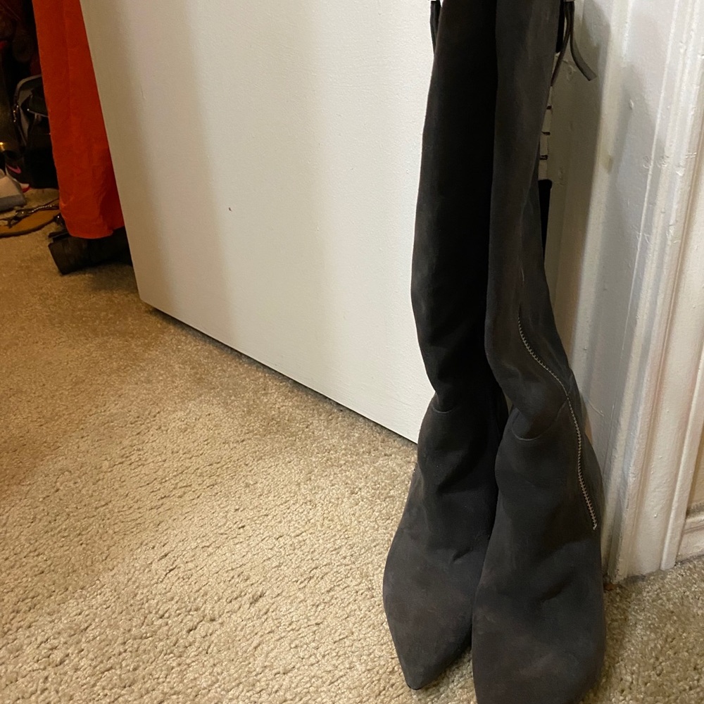 Michael Kors gray suede boots - Picture 6 of 6